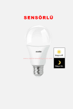 Ecolite 9W E27 A60 Sensörlü Led Ampul – A60.SNS.9W