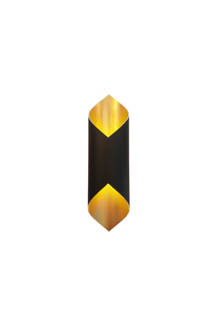 Backlight aydınlatma çubuk model çift yönlü dekoratif aplik siyah gold