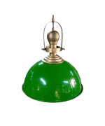 Topuzlu Yeşil-Eskitme sari retro aydinlatma