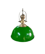 Topuzlu Yeşil-Eskitme sari retro aydinlatma