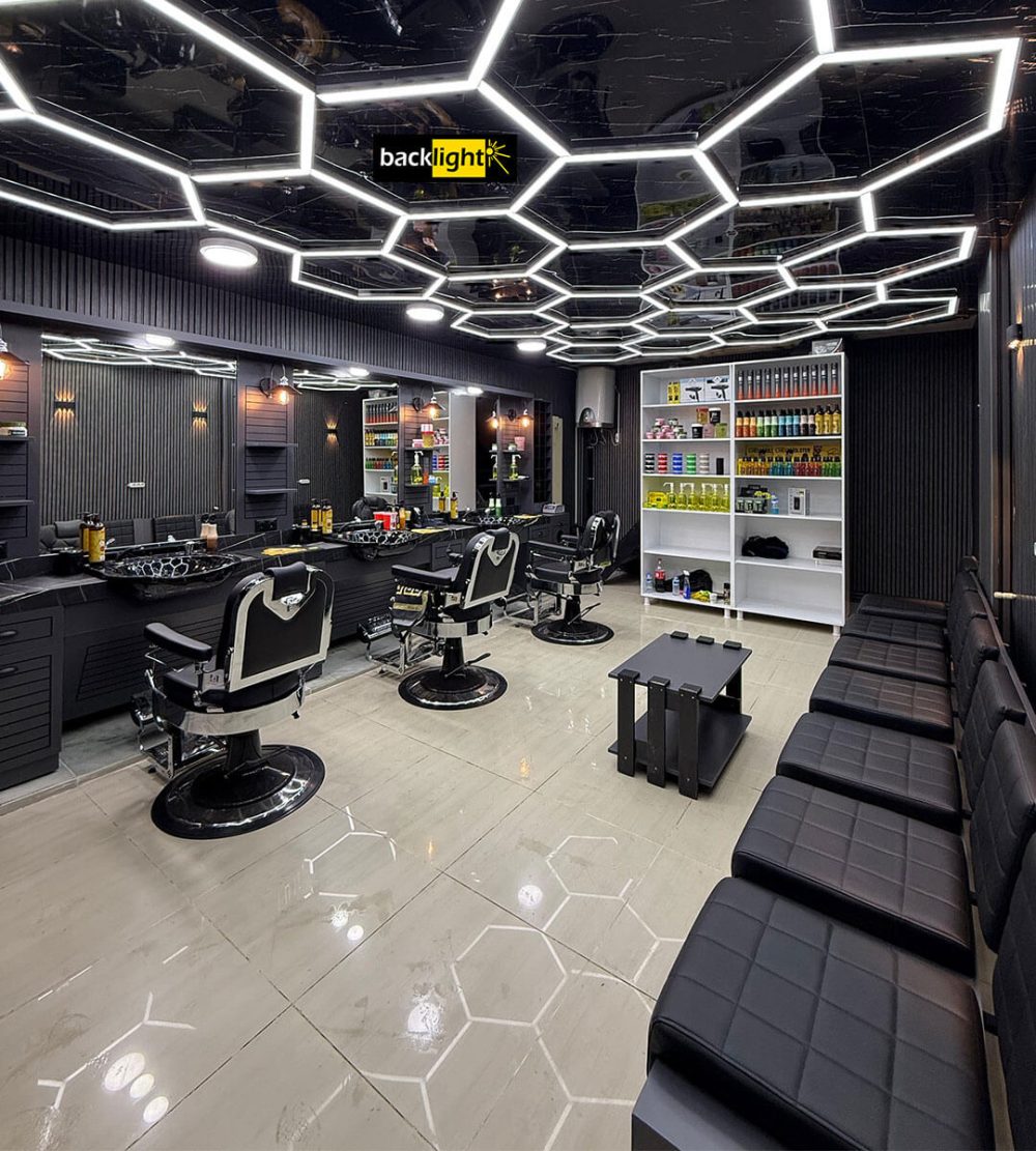 hexagon-slim-led-linear-altigen-aydinlatma-01 Garaj Aydınlatma, Kuafor aydınlatma, güzellik merkezi aydınlatma, spor salou aydınlatma, otokuafor,
