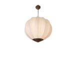 Bej Kumaş Kaplı Japandi Tarzı Sarkıt Lamba Seti (50cm) - Görsel 7